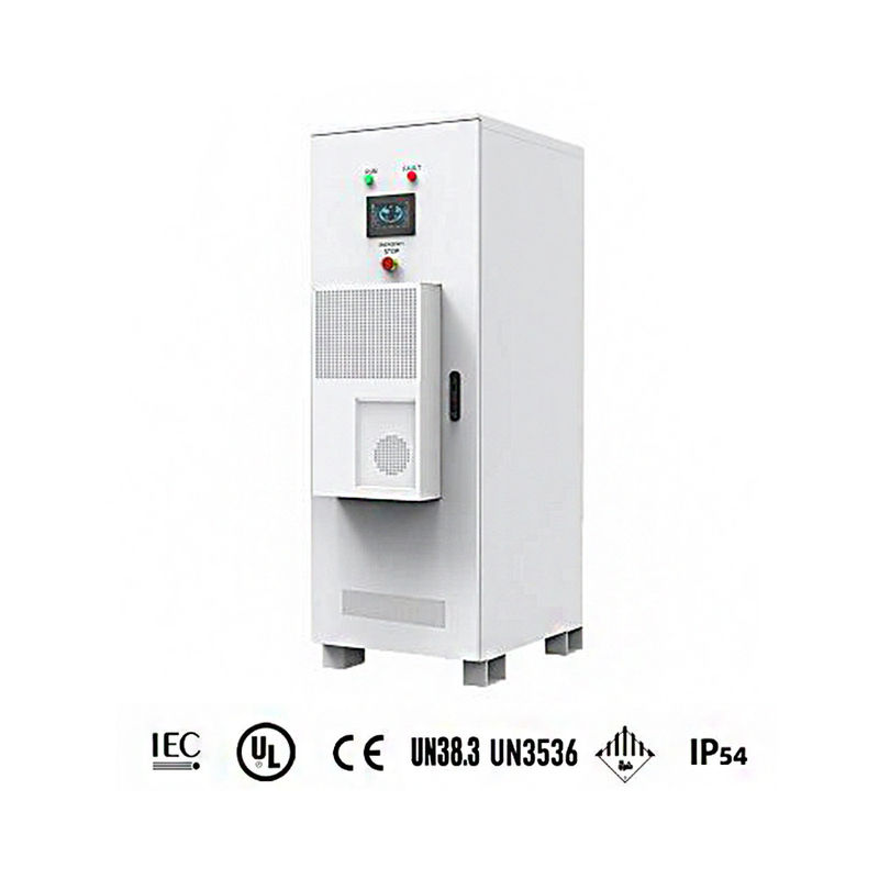 IP54 الكل في واحد خزانة تخزين بطارية الليثيوم 100ah 30kw المتكاملة في الهواء الطلق
