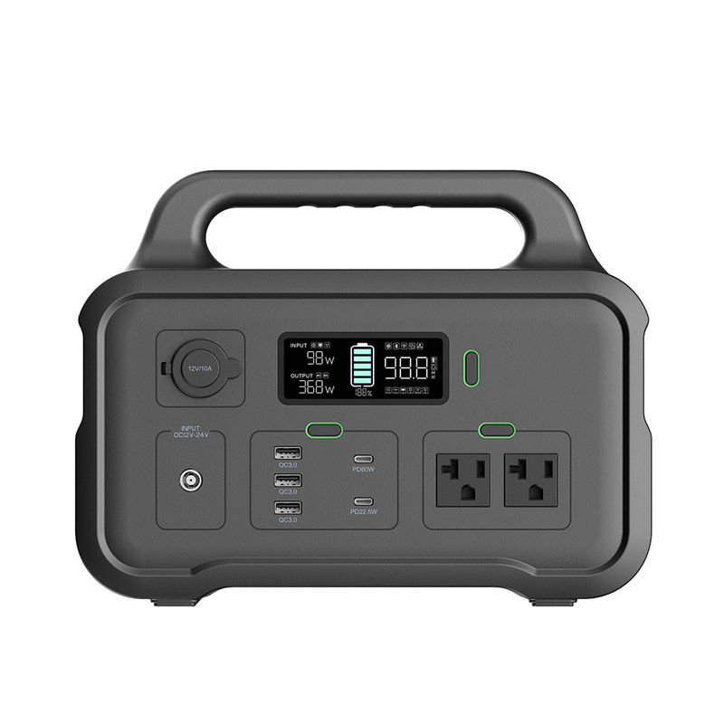 600W محطة طاقة محمولة قابلة لإعادة الشحن Mppt مصدر طاقة محمول مع منفذ تيار متردد
