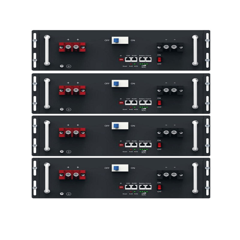 بطارية رف الخادم Lifepo4 20Kwh 51.2V 400Ah Lithium Ion LiFePO4 نظام تخزين الطاقة