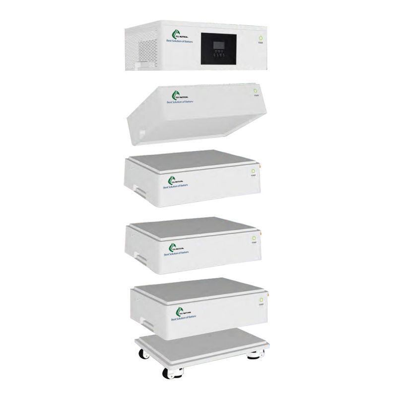 الكل في واحد Lifepo4 بطارية منزلية قابلة للتكديس 20kw خارج تخزين البطارية الشمسية على الشبكة