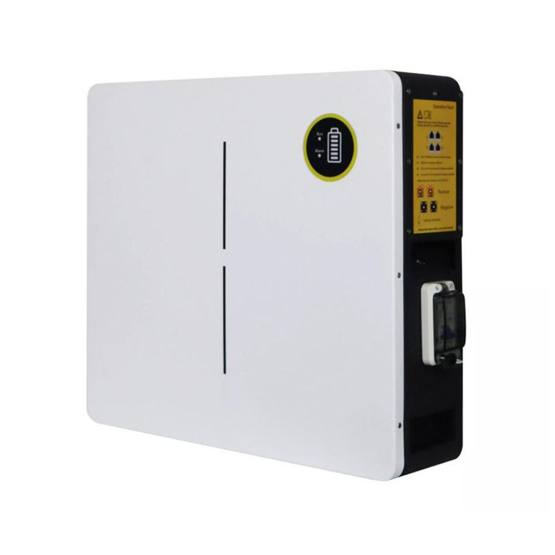 بطارية طاقة شمسية 5120wh Lifepo4 مثبتة على الحائط 51.2v 50ah تخزين الطاقة الضوئية Lifepo4 Powerwall