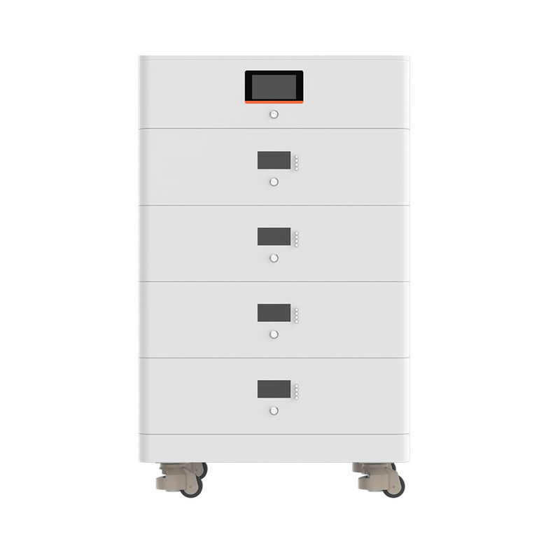 6000 حزمة بطارية قابلة للتكديس دورة 14336Wh 51.2V 70Ah بطارية طاقة شمسية تخزين