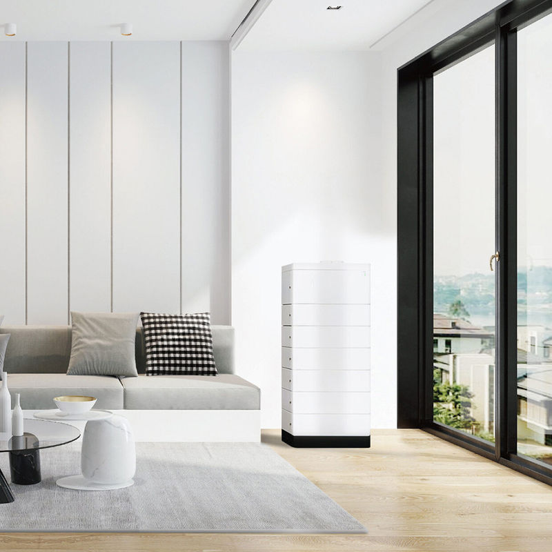 نظام بطارية 5120Wh قابل للتكديس عالي الجهد 51.2 فولت 50 أمبير نظام تخزين بطارية الطاقة الشمسية