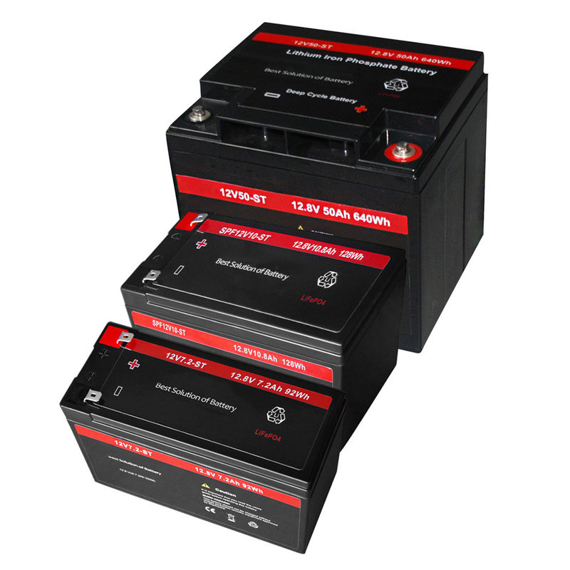 12v 50ah 7.5ah 10ah 640wh بطارية Lifepo4 قابلة لإعادة الشحن للتطبيقات الخارجية