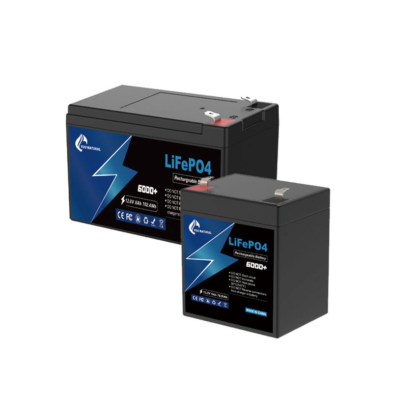 6ah 8ah 12V Lifepo4 بطارية طاقة خلية دورة حياة طويلة حزمة بطارية ليثيوم أيون