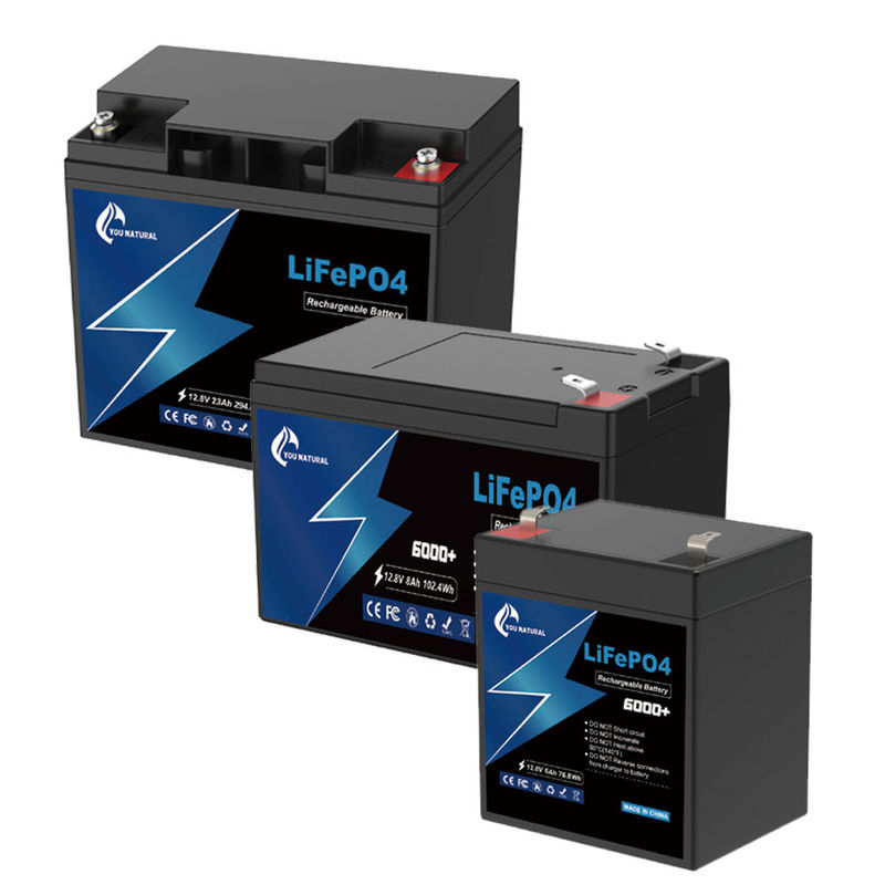 عربة الجولف 12V LiFePo4 بطارية ليثيوم أيون فوسفات الحديد بطارية 6ah 8ah 23ah 295Wh