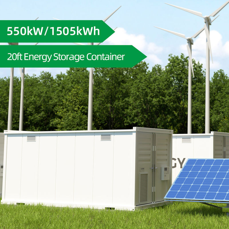 نظام تخزين الطاقة الحاوية البطارية 1500kWh 20ft حاوية نظام تخزين الطاقة