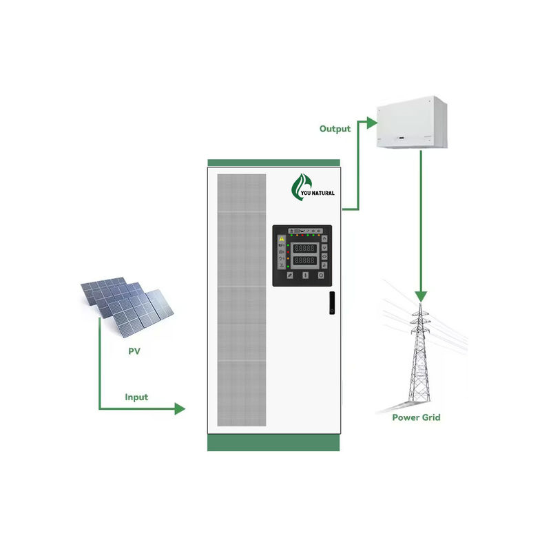 خزانة تخزين الطاقة ذات القدرة العالية 30kW 55kWh خزانة البطارية الخارجية نظام إدارة الطاقة